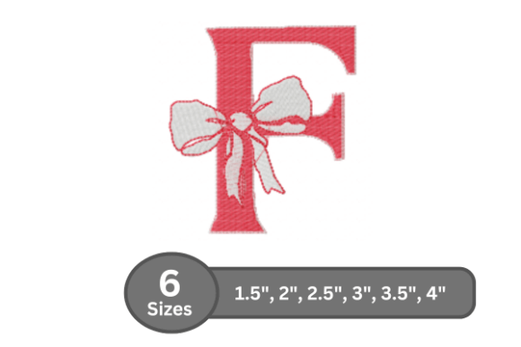 Cherry Knot Alphabet - F