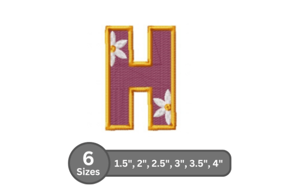 Daisy Joy Alphabet - H