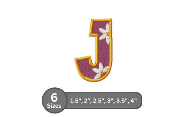 Daisy Joy Alphabet - J