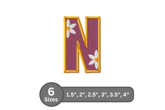 Daisy Joy Alphabet - N