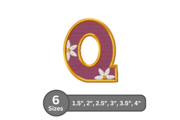 Daisy Joy Alphabet -Q